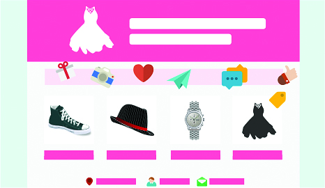 Generic website screen